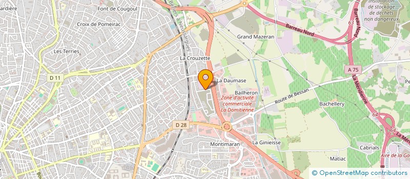 localisation de l'entreprise SCI ACHOUR IMMO 34  BEZIERS