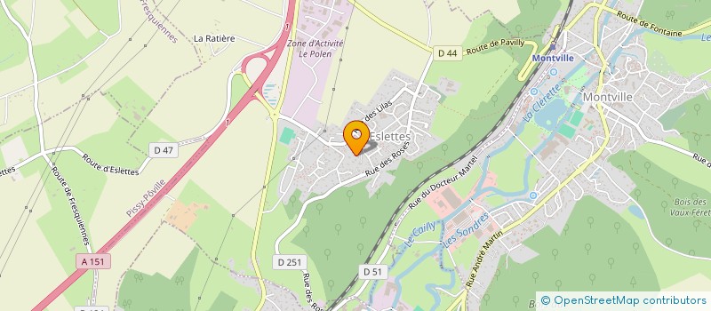 localisation de l'entreprise SCI ACIDO IMMO  ESLETTES