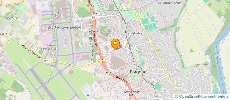 localisation de l'entreprise SCI ACIERFER  BLAGNAC