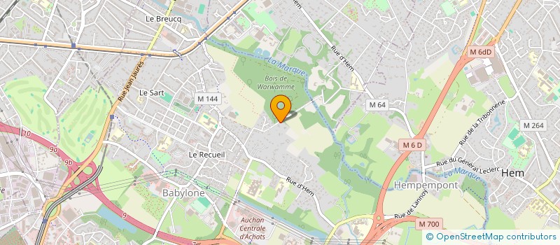 localisation de l'entreprise SCI ACIM à VILLENEUVE-D'ASCQ