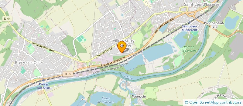 localisation de l'entreprise SCI  ACINQ  VILLERS-SOUS-SAINT-LEU