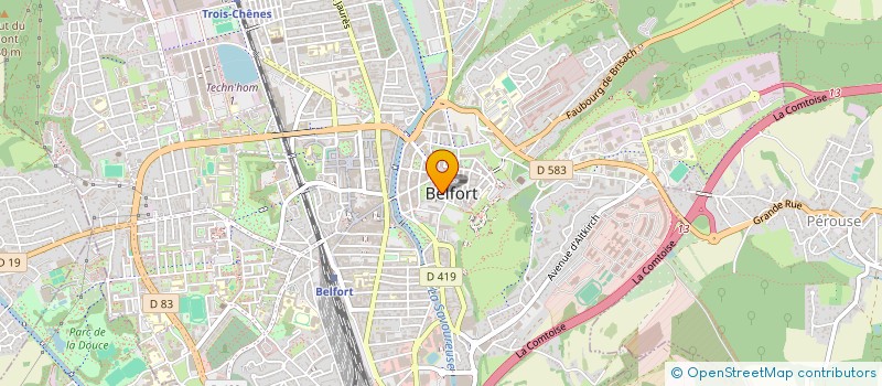localisation de l'entreprise SCI ACIVE  BELFORT