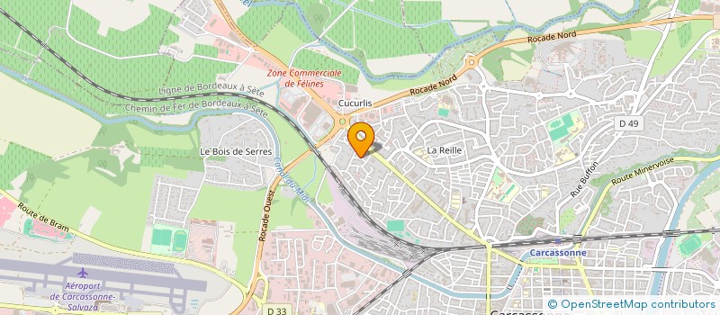 localisation de l'entreprise SCI ACJ à CARCASSONNE