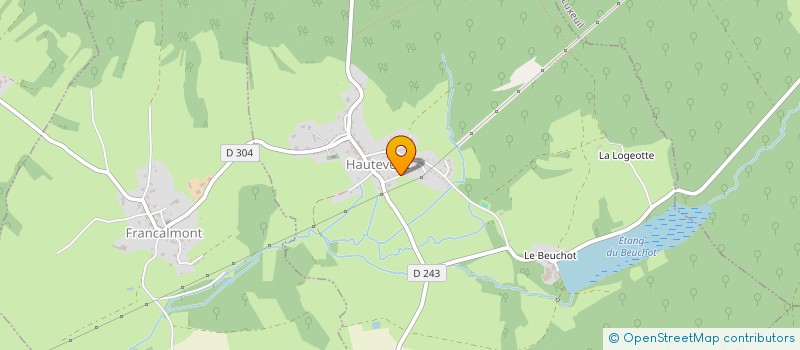 localisation de l'entreprise SCI ACJ  HAUTEVELLE