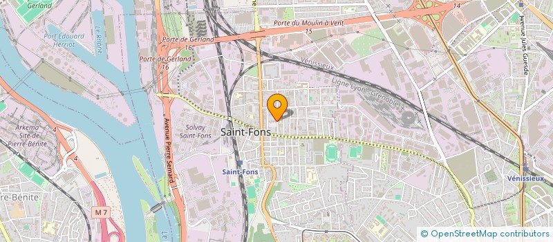 localisation de l'entreprise SCI ACJM  SAINT-FONS