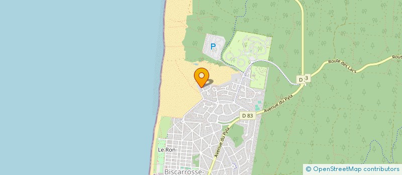 localisation de l'entreprise SCI ACKER  BISCARROSSE