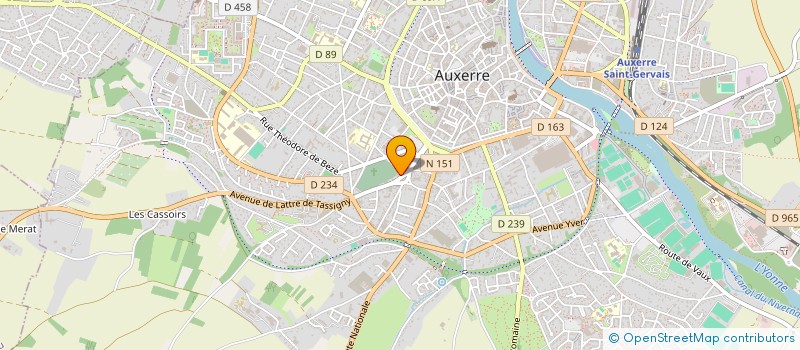 localisation de l'entreprise SCI ACL à AUXERRE