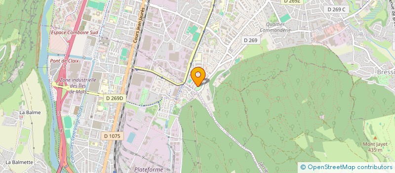 localisation de l'entreprise SCI ACL à ECHIROLLES