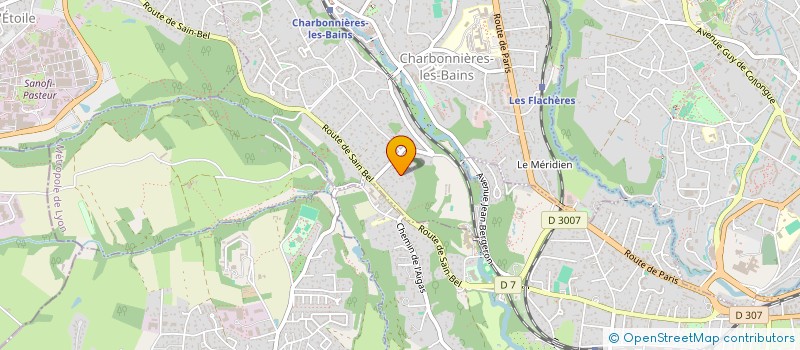 localisation de l'entreprise SCI ACL  CHARBONNIERES-LES-BAINS