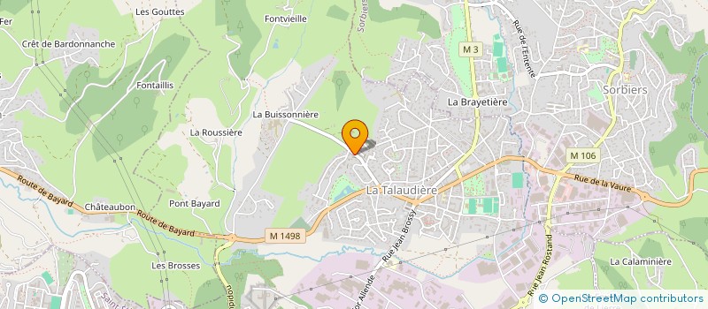 localisation de l'entreprise SCI ACL  LA TALAUDIERE