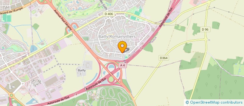 localisation de l'entreprise SCI ACL  BAILLY-ROMAINVILLIERS