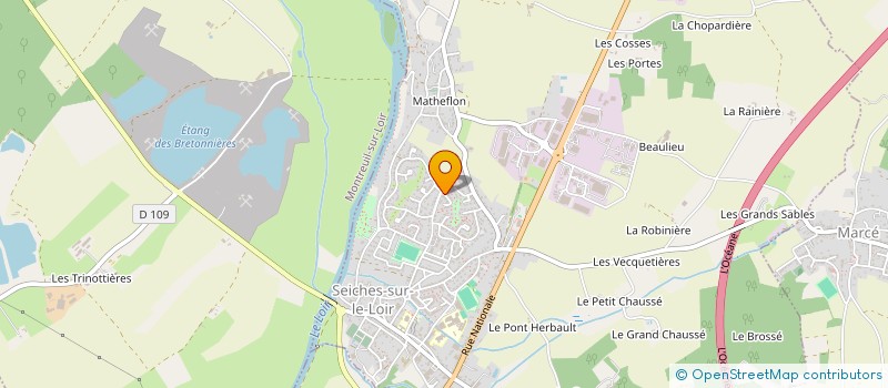 localisation de l'entreprise SCI ACLC  SEICHES-SUR-LE-LOIR