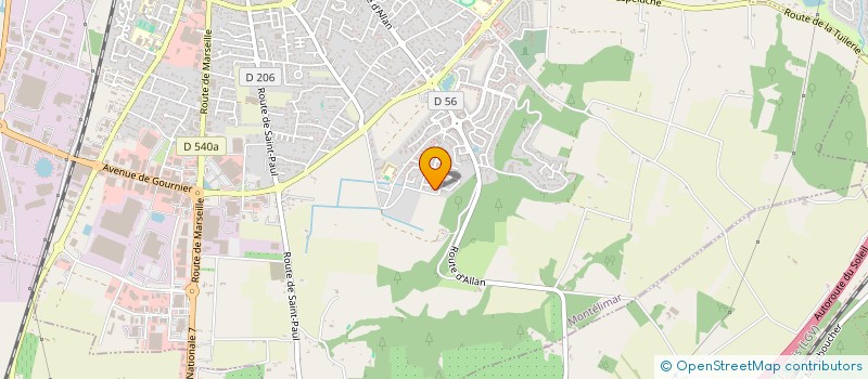 localisation de l'entreprise SCI ACLL à MONTELIMAR