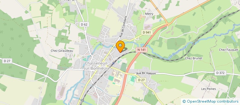 localisation de l'entreprise SCI ACLM  CHASSENEUIL-SUR-BONNIEURE