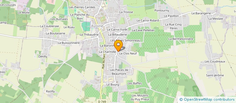 localisation de l'entreprise SCI ACLT  BEAUMONT-EN-VERON