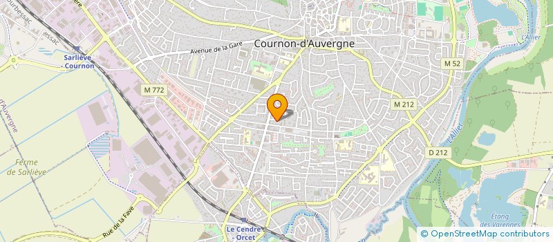 localisation de l'entreprise SCI ACM  COURNON-D'AUVERGNE