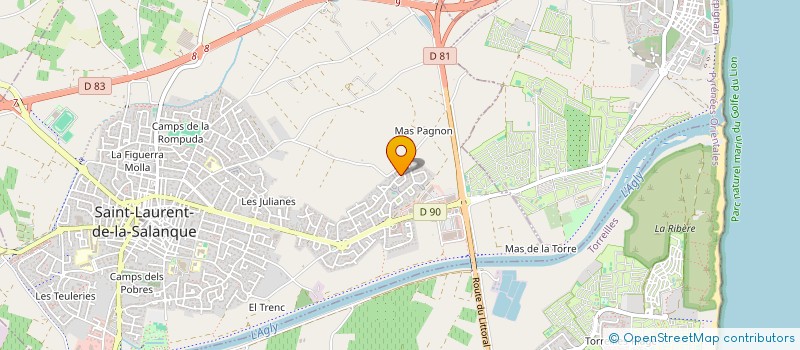 localisation de l'entreprise SCI ACM  SAINT-LAURENT-DE-LA-SALANQUE