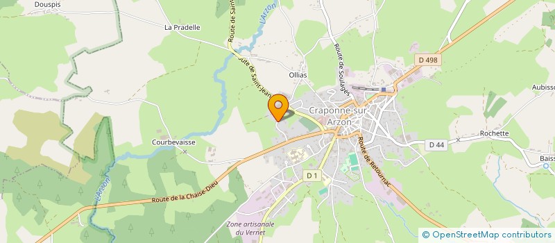 localisation de l'entreprise SCI ACM IMMOBILIER  CRAPONNE-SUR-ARZON