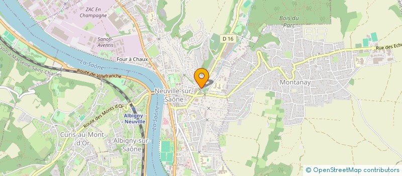 localisation de l'entreprise SCI ACM NEUVILLE SUR SAONE  NEUVILLE-SUR-SAONE