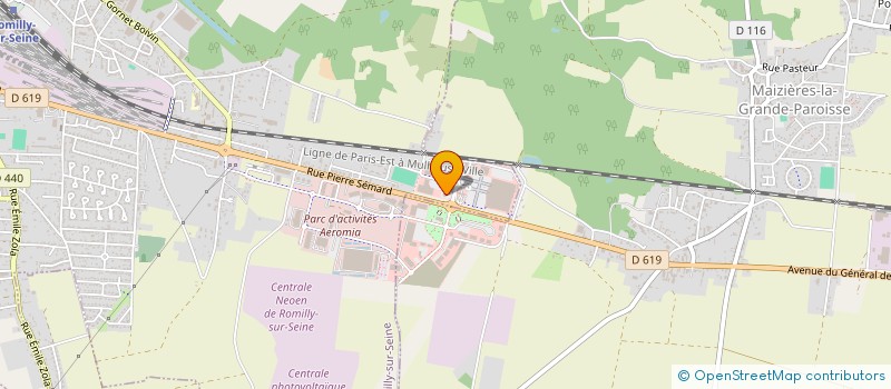 localisation de l'entreprise SCI ACM PARIS à ROMILLY-SUR-SEINE