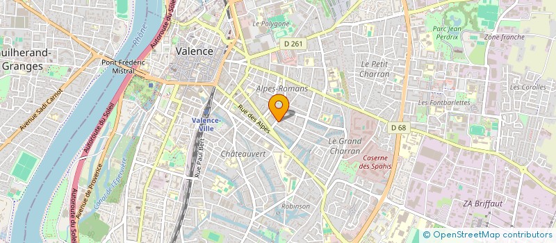 localisation de l'entreprise SCI ACMET à VALENCE
