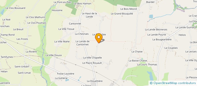 localisation de l'entreprise SCI ACMM CHESNEL  ROMILLE