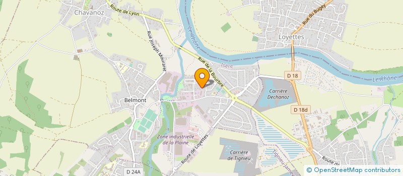 localisation de l'entreprise SCI ACMP  CHAVANOZ