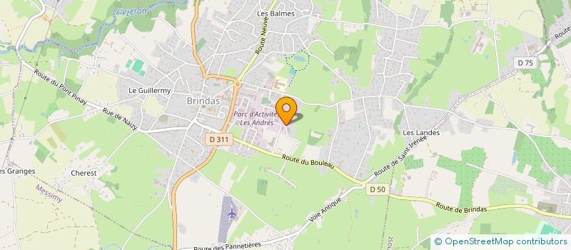 localisation de l'entreprise SCI ACN  BRINDAS