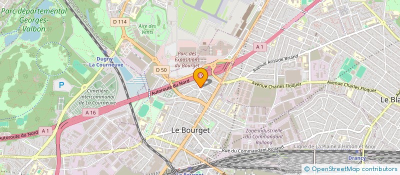 localisation de l'entreprise SCI ACNF à LE BOURGET