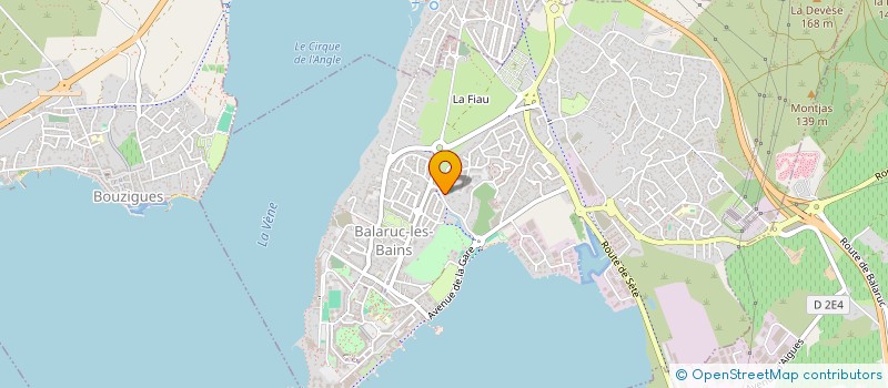 localisation de l'entreprise SCI ACOMAG THERMES  BALARUC-LES-BAINS