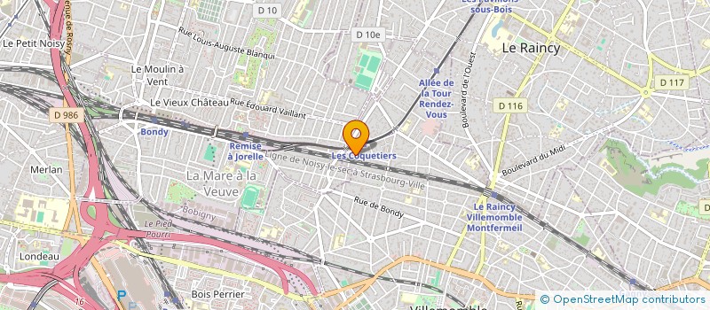 localisation de l'entreprise SCI ACOMBE à VILLEMOMBLE