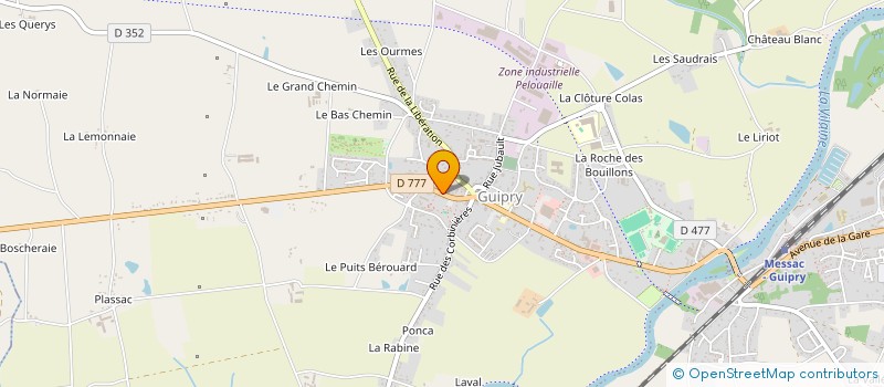 localisation de l'entreprise SCI ACONIT  GUIPRY-MESSAC