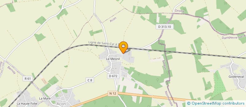 localisation de l'entreprise SCI ACONNAISE - LA VELIZIENNE  LA MADELEINE-DE-NONANCOURT