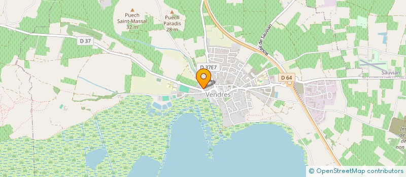 localisation de l'entreprise SCI ACOR  VENDRES