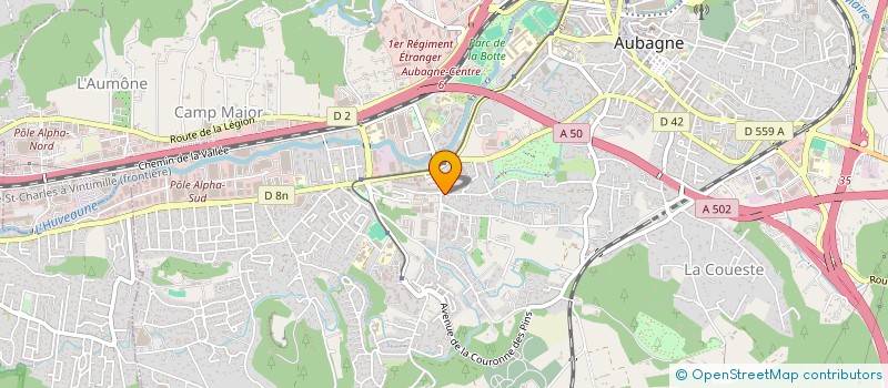 localisation de l'entreprise SCI ACP à AUBAGNE