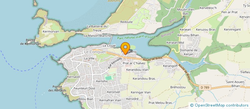 localisation de l'entreprise SCI ACPC  LE CONQUET