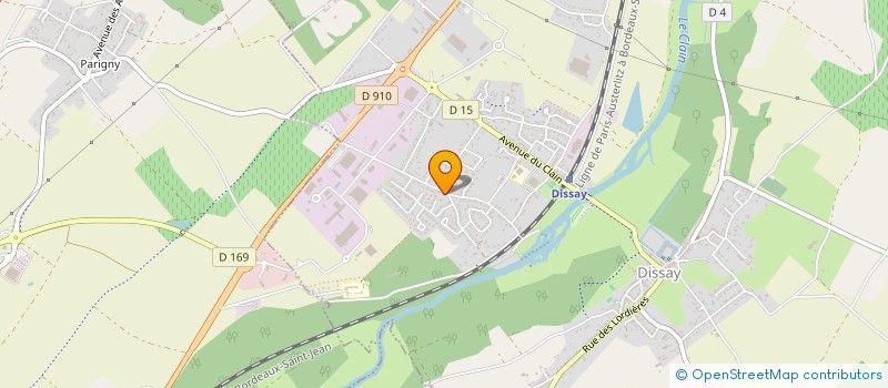 localisation de l'entreprise SCI ACPL  DISSAY