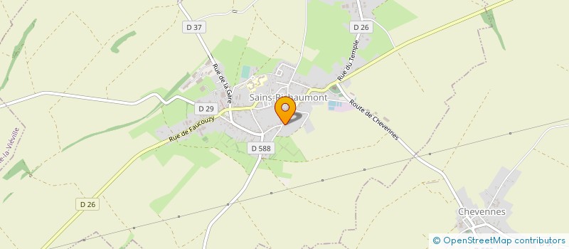 localisation de l'entreprise SCI ACR  SAINS-RICHAUMONT