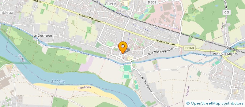 localisation de l'entreprise SCI ACR  CHECY