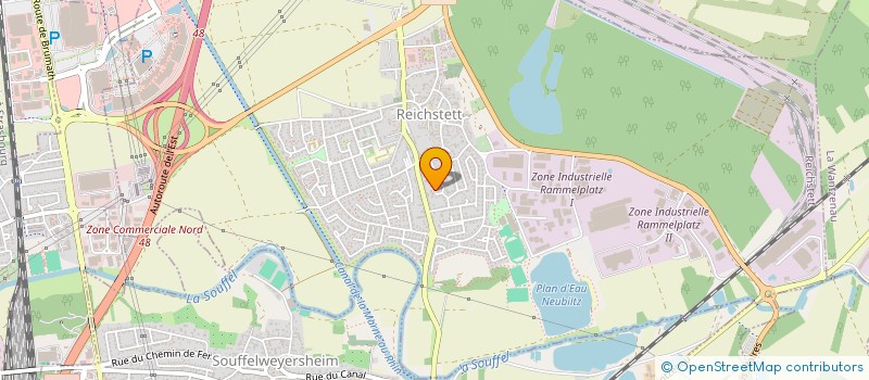 localisation de l'entreprise SCI ACRAS  REICHSTETT