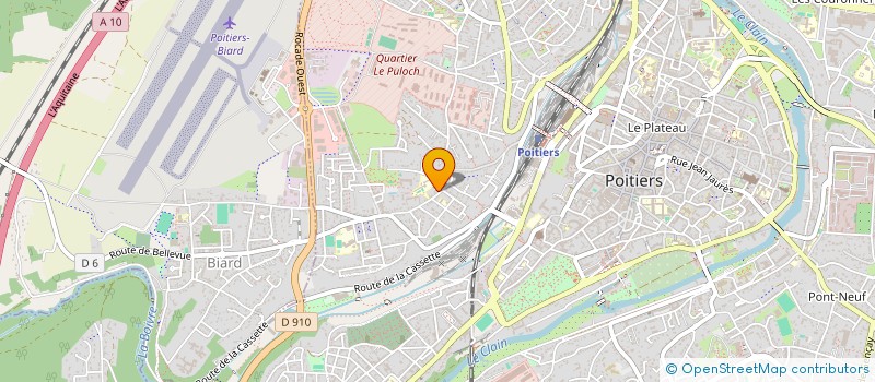 localisation de l'entreprise SCI ACREA  POITIERS