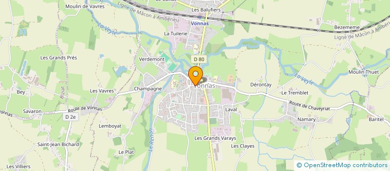 localisation de l'entreprise SCI ACRG  BELLEVILLE-EN-BEAUJOLAIS