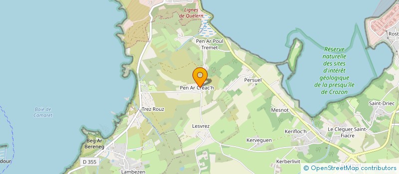 localisation de l'entreprise SCI ACRG  CROZON