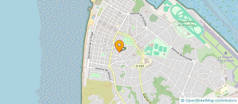 localisation de l'entreprise SCI ACRO à LE TOUQUET-PARIS-PLAGE