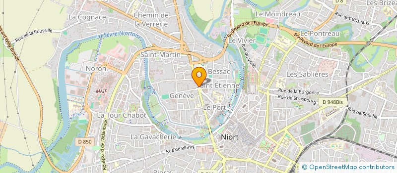 localisation de l'entreprise SCI ACRYL FONCIERE à NIORT