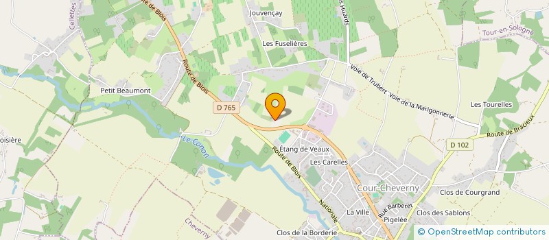 localisation de l'entreprise SCI ACS  COUR-CHEVERNY