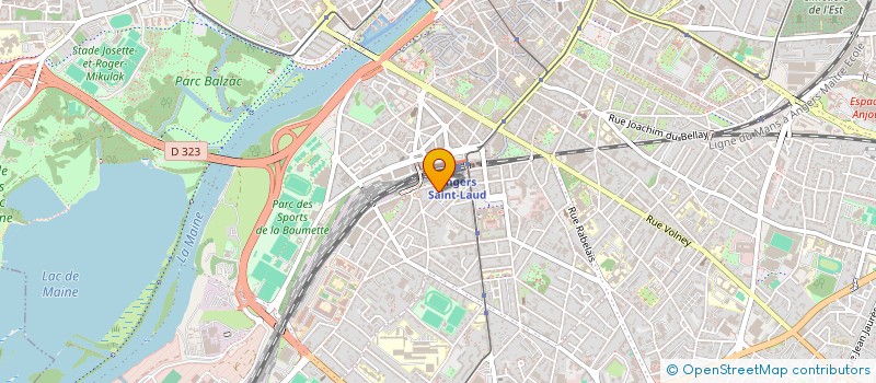 localisation de l'entreprise SCI ACS à ANGERS