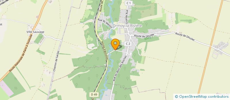 localisation de l'entreprise SCI ACS IMMOBILIER  ORMOY-LA-RIVIERE