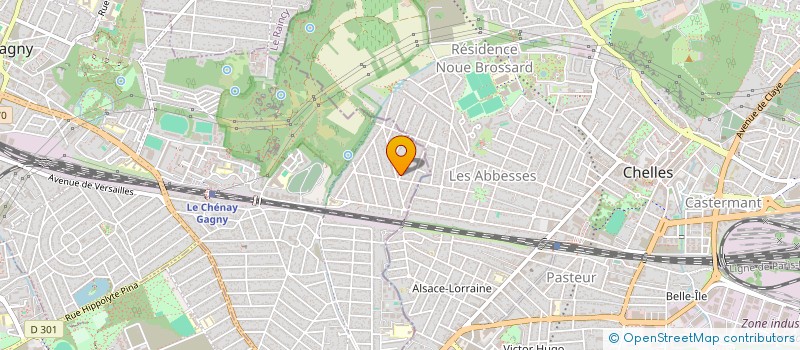localisation de l'entreprise SCI ACSA  GAGNY