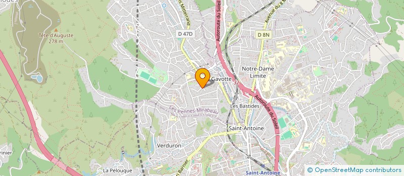 localisation de l'entreprise SCI ACSE à LES PENNES-MIRABEAU